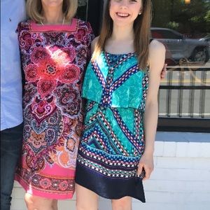 Bailey Blue Aztec overlay dress